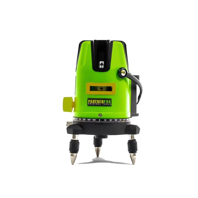 Nivela laser 5 linii, 40m, ±2mm/5m, si 2 acumulatori, PARTNER PRO PLE-5D 14624