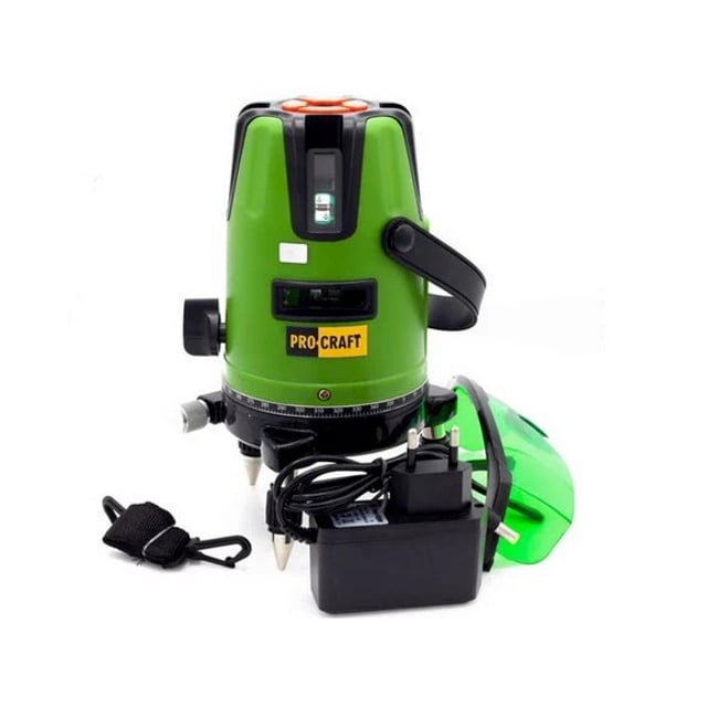 Nivela Laser Procraft LE-5D, 5m, 3 sec., laser clasa 2, accesorii incluse