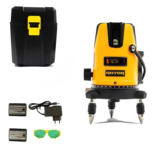 Nivela Laser Rotor RLE-3D, 40m, 5 sec., 2 acumulatori, laser clasa 2