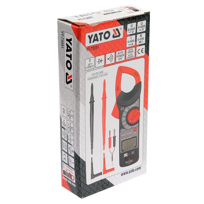 Multimetru digital stil clema, Yato - YT-7309, cleste voltamperic
