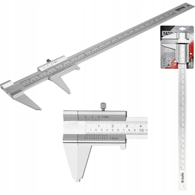 Subler din aluminiu Yato YT-70740, 600 mm, precizie 0.05 mm