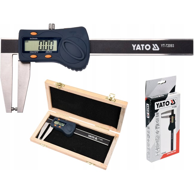 Subler electronic pentru discuri de frana, Yato YT-72093, 180mm, 0-70 mm