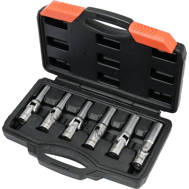 Set chei tubulare cu imbinare flexibila pentru bujii, Yato YT-05339, 6 bucati