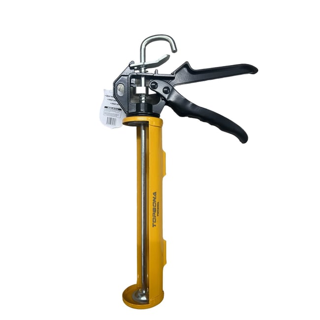 Pistol semicilindric pentru silicon, TOPBONA PMT20003, aluminiu