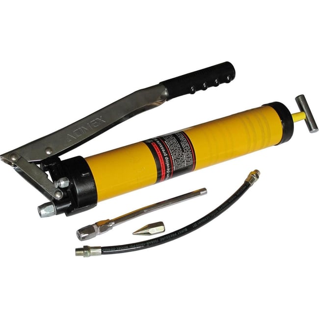 Decalimetru / pistol manual de gresat-vaselina Profi, 900ml, galben