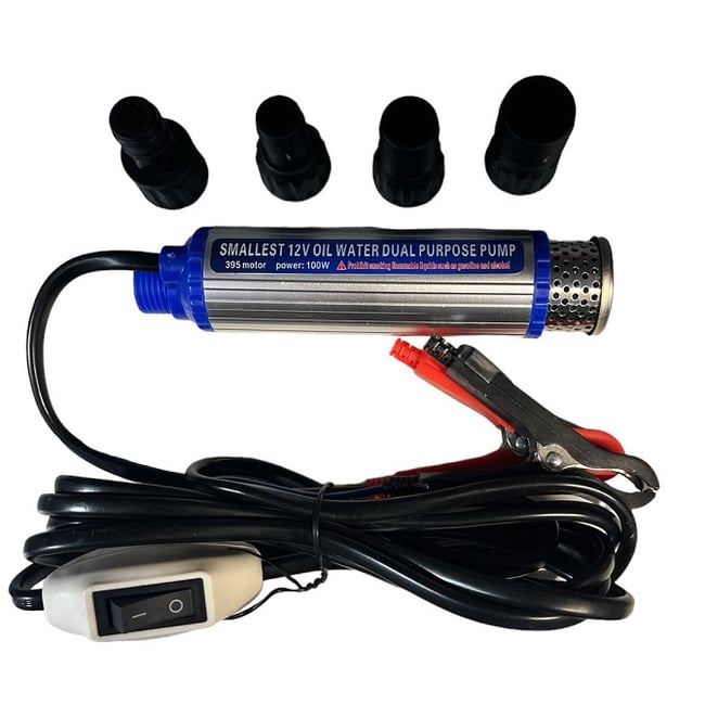 Pompa pentru transfer lichide (motorina), 12 V 100 W, debit 35 l/min, diametru 3.55cm