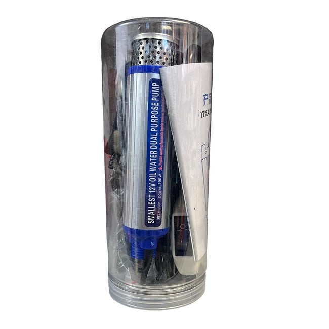 Pompa pentru transfer lichide (motorina), 12 V 100 W, debit 35 l/min, diametru 3.55cm