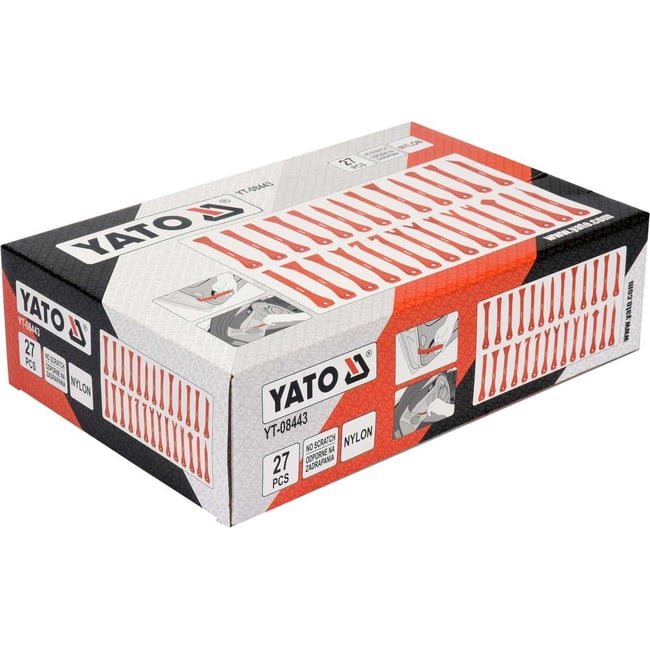 Kit pentru demontare ornamente si tapiterie auto, Yato YT-YT-08443, 27 piese