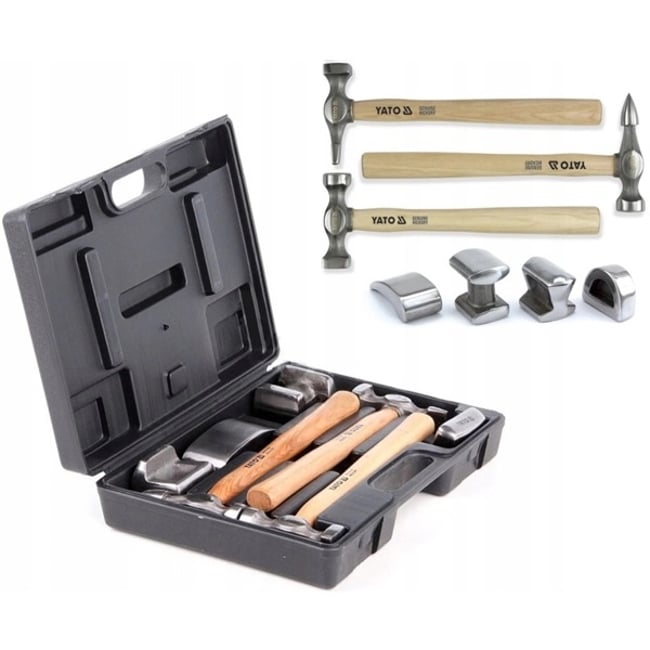 Trusa scule de mana pentru tabla, tinichigerie, Yato YT-4590, 7 bucati