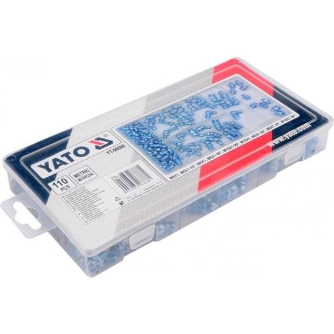 Set de capete metalice pentru gresoare, Yato YT-06888, 110 bucati