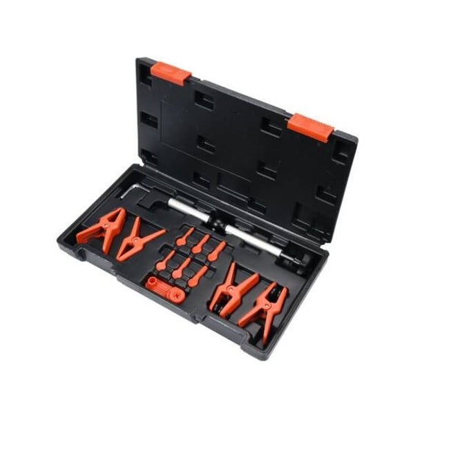 Set cleme pentru conducte si furtunuri metalice, 12 piese, Yato YT-08392