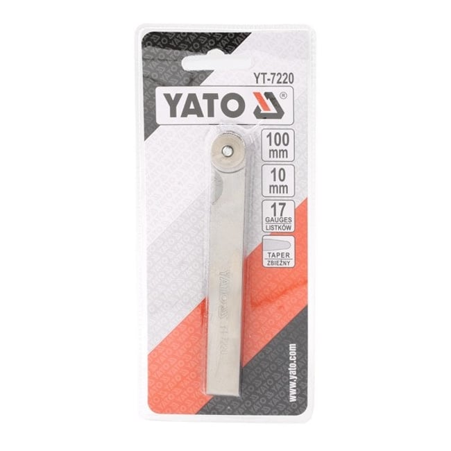 Set 17 lere de grosime, 0.02-1 mm, Yato YT-7220