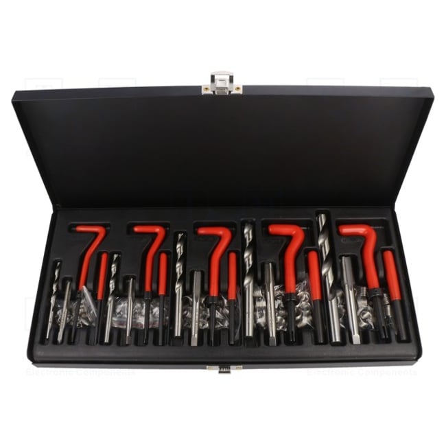Set pentru reparat filete, Yato YT-1763, M5-M12, 131 bucati