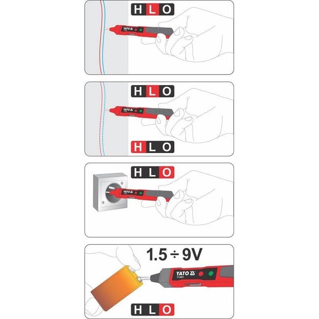 Tester digital universal pentru tensiune Yato YT-28631