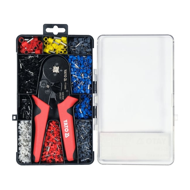 Cleste sertizare cu 1200 pini, Yato YT-2305, 20.25-10 mmp, cutie organizatoare