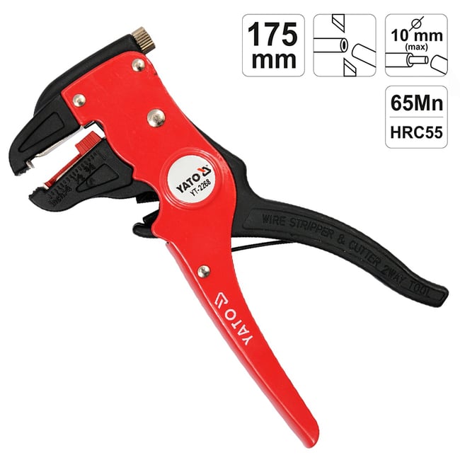 Cleste pentru dezizolat, Yato YT-2268, 175 mm