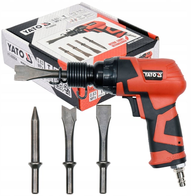 Ciocan pneumatic, Yato YT-09904, 6.3 bar, cu 4 dalti