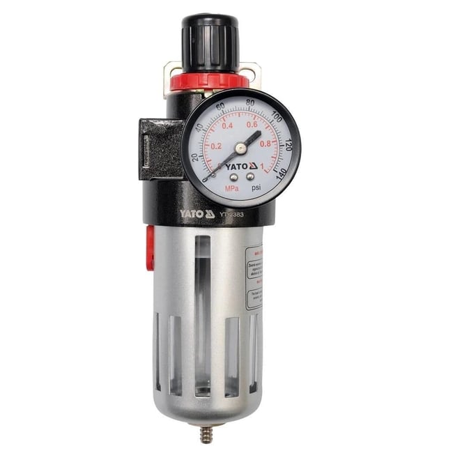 Filtru aer pentru compresoare cu reductor, Yato YT-2383, Prindere 1/2", 90 cm3