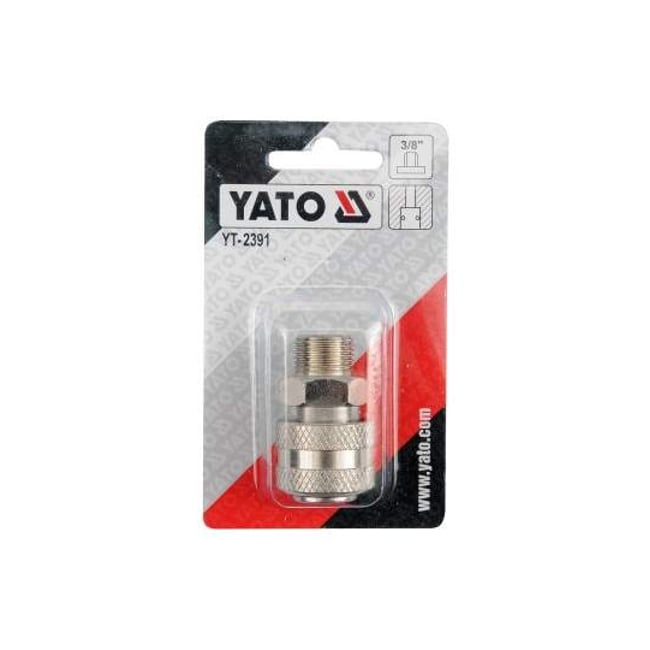 Mufa rapida pentru pistol peumatic, filet exterior 3/8", Yato YT-2391