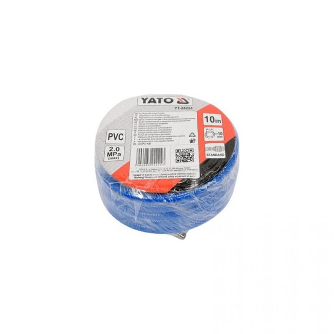 Furtun de Aer Comprimat 10mm, 20 Bar, 10 Metri, Yato YT-24224