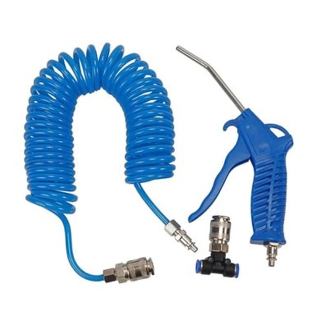 Pistol pentru suflat cu furtun 5 metri si piesa T de legatura