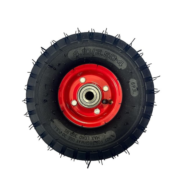 Roata Liza carucior janta metal cu rulment 4.10/3.50-4, ax 16 mm, model 1050