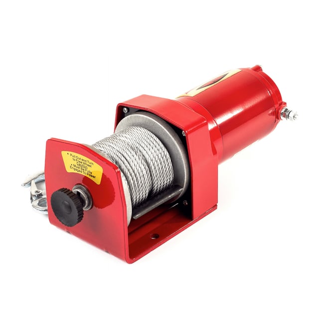 Troliu electric 12V, 2000 LBS (907 Kg) cablu din otel, lungime 10m, Dragon Winch DWM2000ST