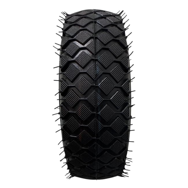 Roata Liza carucior janta metal cu rulment 4.10/3.50-4, ax 20mm, janta argintiu si negru