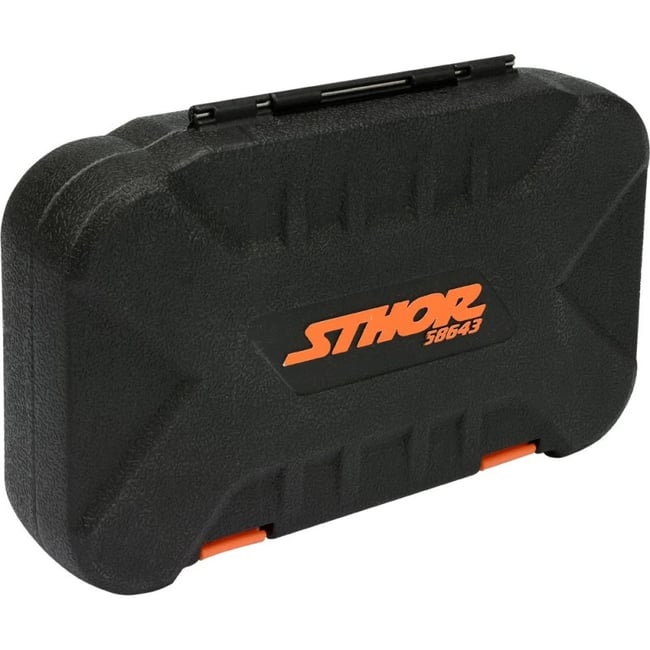 Set capete de insurubare si chei tubulare, Sthor 58643, mixt, 56 bucati