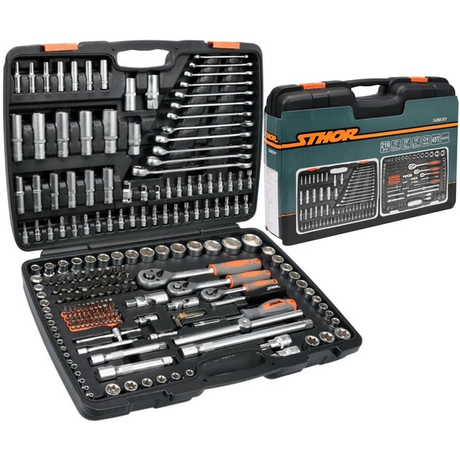 Trusa de scule profesionala Sthor 58691, 216 piese, XXL