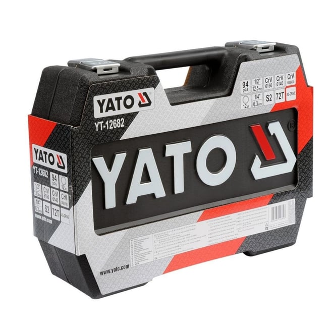 Trusa chei tubulare bihexagonale Yato profesionala 94 piese YT-12682