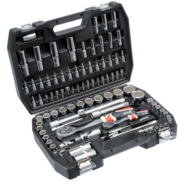 Trusa chei tubulare bihexagonale Yato profesionala 94 piese YT-12682