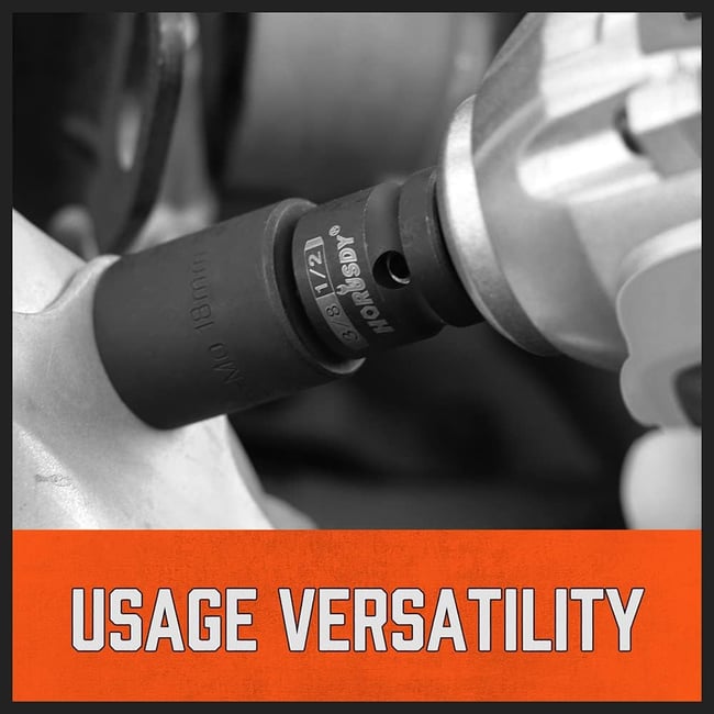 Trusa 5 piese adaptor impact, 1/4 - 1/2 - 3/8 - 3/4, Horusdy® SDY 87000