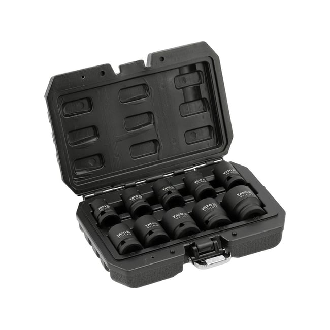 Set chei tubulare de impact 1/2'', 10 piese, Yato YT-10252