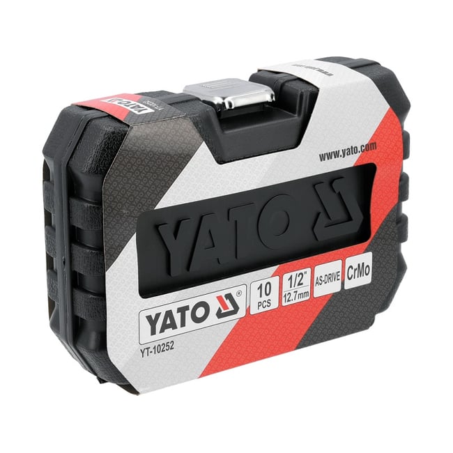 Set chei tubulare de impact 1/2'', 10 piese, Yato YT-10252