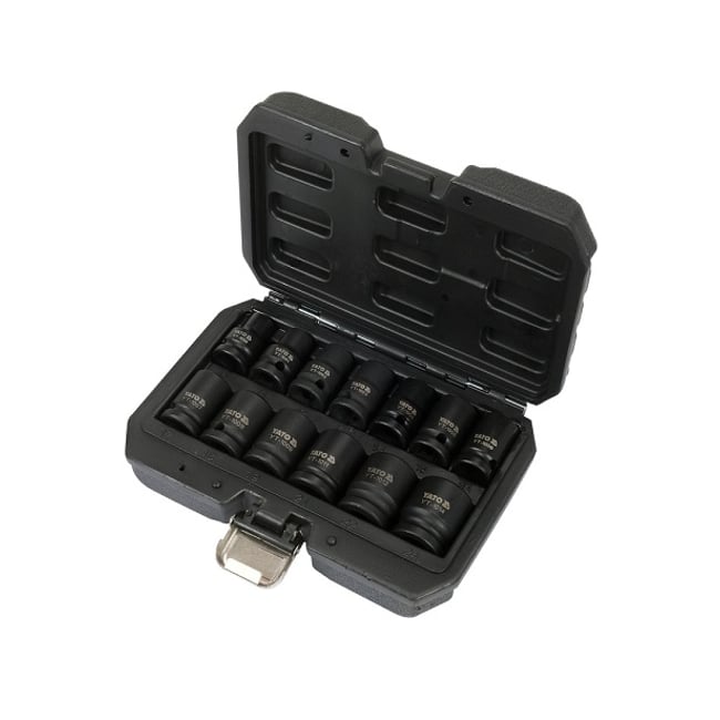 Set chei tubulare de impact 1/2'', 13 piese, Yato YT-10251