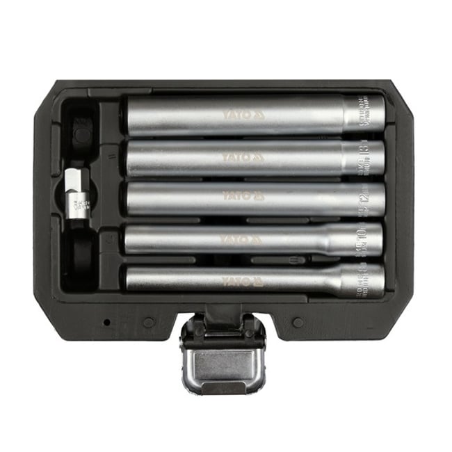 Set 6 chei tubulare extra adanci, 120mm, Yato YT-38361