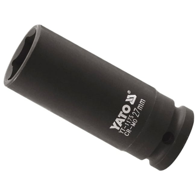 Cheie tubulara lunga de impact, 27mm, 1" CR-MO, Yato YT-1175