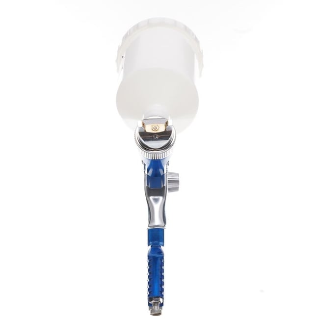 Pistol de vopsit, pneumatic HVLP, duza 1.4 mm, rezervor 600 ml, rezervoul sus, H-827
