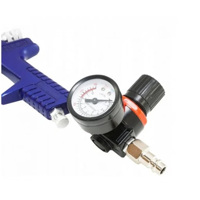 Pistol de vopsit cu aer comprimat, duze 1,4 si 1,7, rezervor 600 ml, HVLP, 3.5 Bar