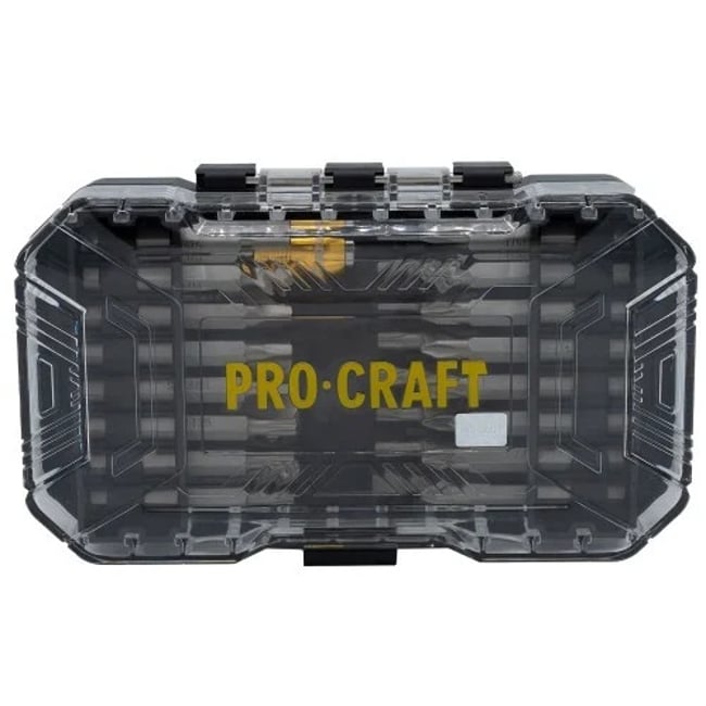 Set Biti Procraft BS-37, adaptoare priza ,chei, 37 piese