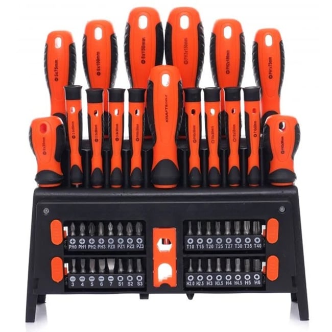 Set surubelnite cu profil PH, plat si torx, Kraft&Dele KD10950, 50 bucati