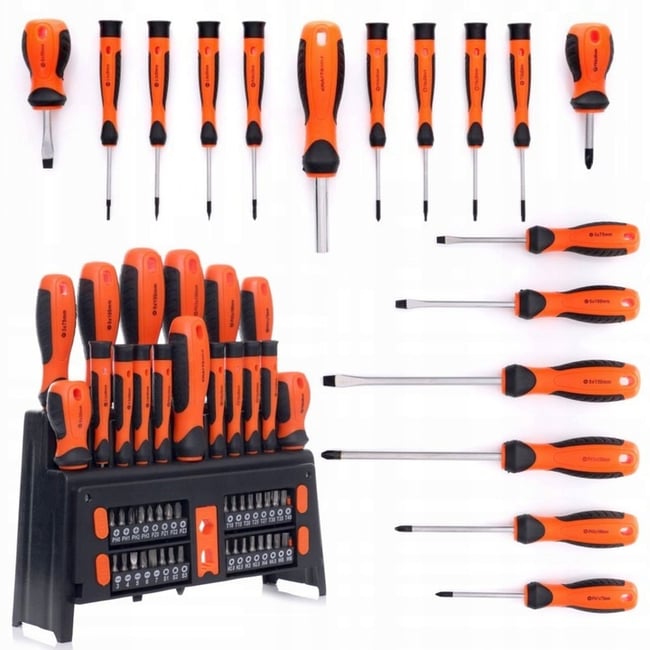 Set surubelnite cu profil PH, plat si torx, Kraft&Dele KD10950, 50 bucati