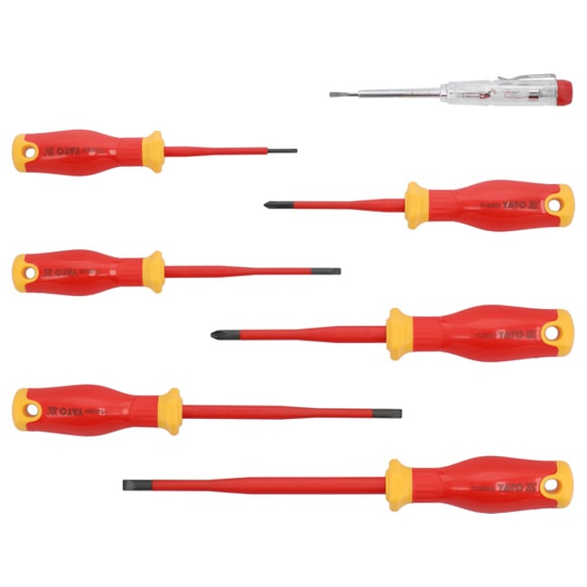 Set 7 surubelnite izolate, extra slim, s2, Yato YT-282681