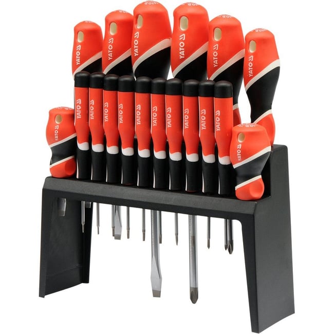 Set surubelnite cu profil PH, plat si torx, Yato YT-25982, 18 bucati