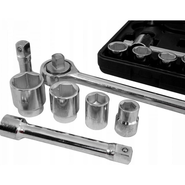 Trusa chei tubulare hexagonale forta, 21 piese 19-50 mm, 3/4, Cr-V