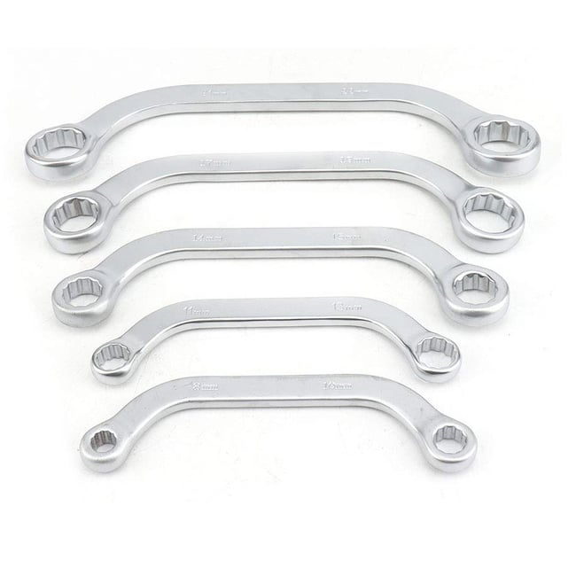 Set de chei inelare semiluna 8-23 mm, 5 piese