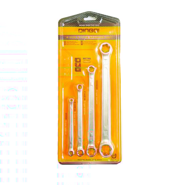 Set chei inelare torx E6-E24, 4 piese, DINGQI AC1004