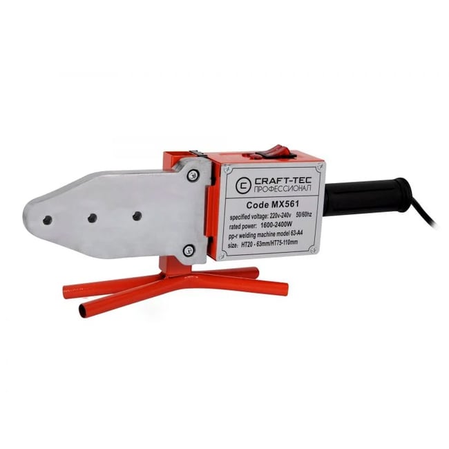 Trusa sudura pentru lipire tevi si fitinguri PPR, Craft-Tec MX561, 20 - 63 mm, 1600-2400 W