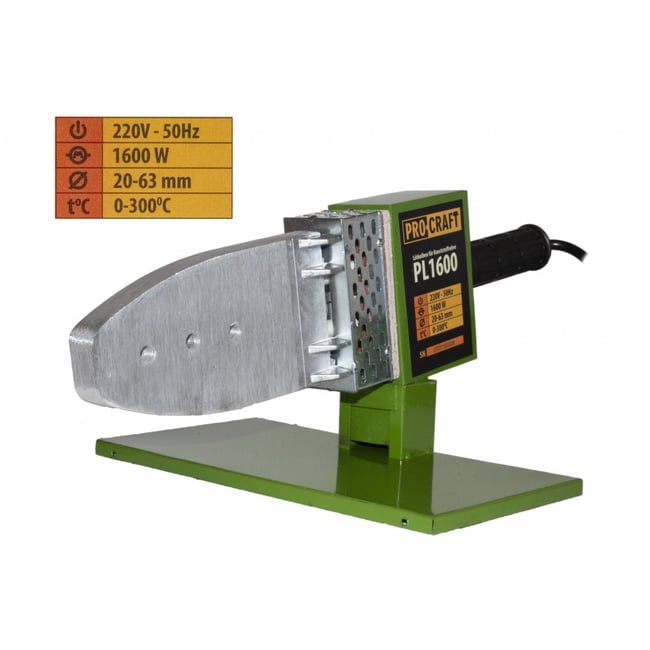 Plita PPR Procraft PL1600, 800W, 6 bacuri, aparat lipit tevi